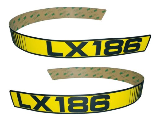 John Deere LH & RH Upper Hood Decal Set LX186 Replaces M116042, M116043