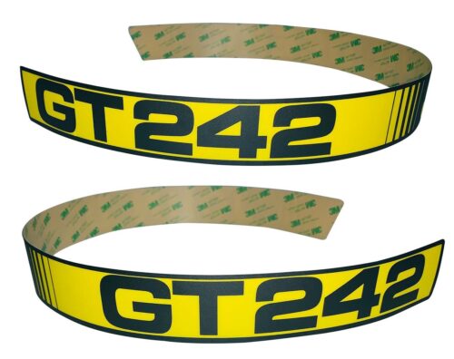 John Deere LH & RH Upper Hood Decal Set GT242 Replaces AM118184