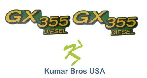 John Deere Lower Hood Set of 2 Decals Replaces GX355 (M145999)