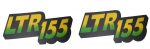 John Deere Fits LTR155 & Lower Hood Set of 2 Decals Replaces AM128106