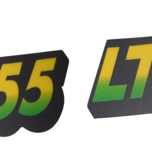 John Deere Fits LTR155 & Lower Hood Set of 2 Decals Replaces AM128106