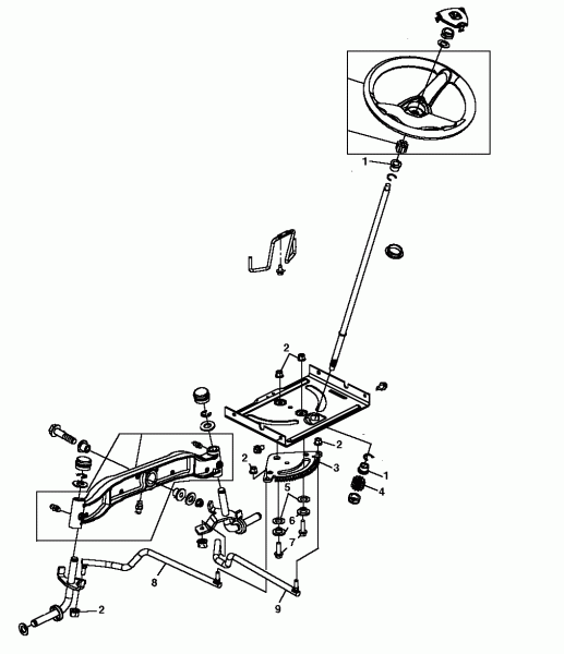 John Deere Steering Kit SABRE 14.542GS, 17.542HS, 1642HS, 1742HS