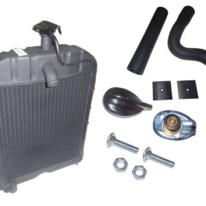 Ford Holland Radiator with Original style Cap, Hoses & Pad SPECIAL MOUNTING BOLTS & NUTS INCLUDED, COOPER CORE RADIATOR 2N, 8N, 9N