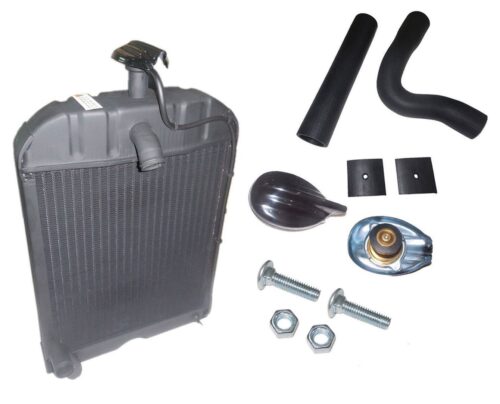 Ford Holland Radiator with Original style Cap, Hoses & Pad SPECIAL MOUNTING BOLTS & NUTS INCLUDED, COOPER CORE RADIATOR 2N, 8N, 9N