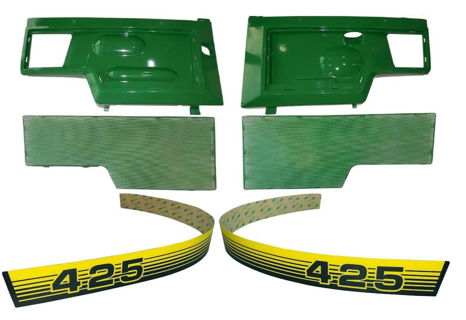 Left Side Panel With Screen/Clip For John Deere 415, 425, 445, 455 Lawn Tractors