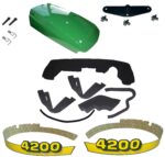 John Deere Upper Hood/Fuel Door Kit/Mounting Seal Kit/Decals & Catch 4200