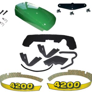 John Deere Upper Hood/Fuel Door Kit/Mounting Seal Kit/Decals & Catch 4200