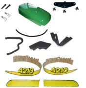 John Deere Upper Hood/Fuel Door Kit/ Seal Kit/Decals & Catch 4210 LOW S/N