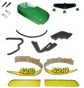 John Deere Upper Hood/Fuel Door Kit/ Seal Kit/Decals & Catch 4210 UP S/N