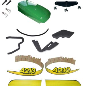 John Deere Upper Hood/Fuel Door Kit/ Seal Kit/Decals & Catch 4210 UP S/N